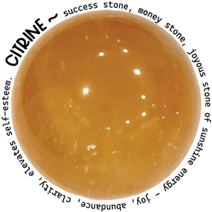 Citrine w/text 2x2