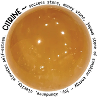 Citrine w/text 2x2