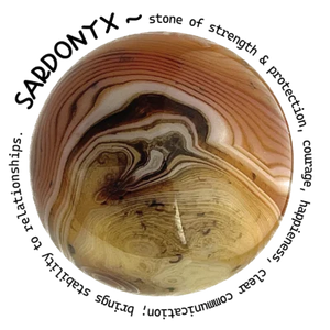 Sardonyx w/text 2x2