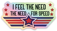 Speed 3x2 Sticker Hologram