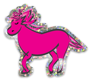 Pink Pony Fuchsia Glitter