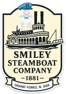 Smiley Steamboat Co Logo STICKER