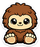 Chibi Sasquatch Sticker