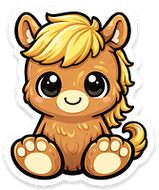 Chibi Prairie Pony Sticker