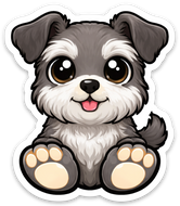 Chibi Schnauzer Sticker