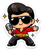 Rock N Roll Singer Red MAGNET