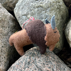 Felt Buffalo Ornament
