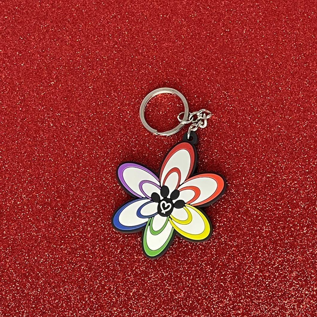 Rainbow Paw Keychain- pvc