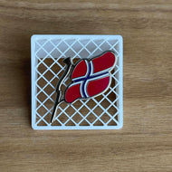 Norway Flag Hard Enamel Pin | 3 pack