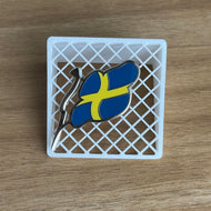 Sweden Flag Hard Enamel Pin | 3 pack
