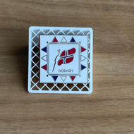 Norway Flag Square Hard Enamel Pin | 3 pack