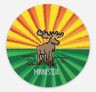 Moose Sunrise MN