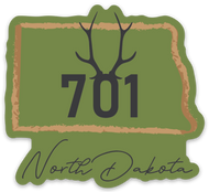 ND 701 Antlers Die Cut STICKER