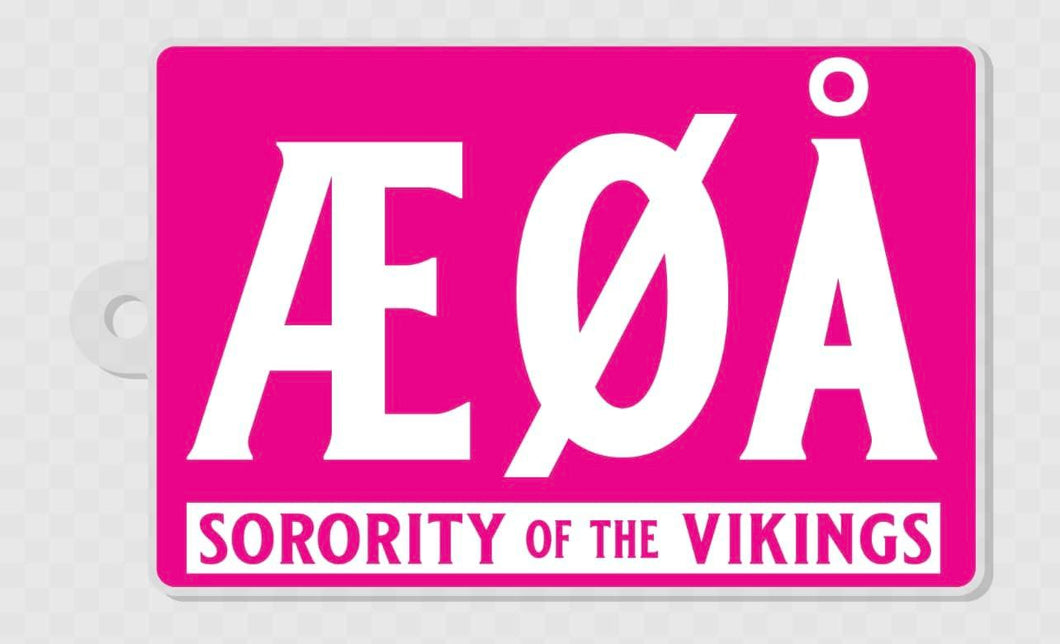 Æ Ø Å Letters | Sorority Key Tag