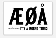 Æ Ø Å Letters | It's A Norsk Thing | 3x2 Sticker