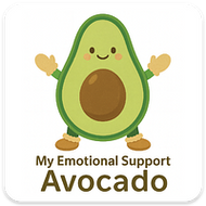 Emotional Support AVOCADO magnet
