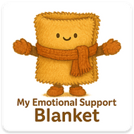 Emotional Support BLANKET magnet