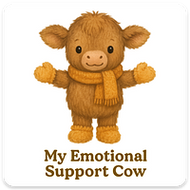 Emotional Support COW magnet