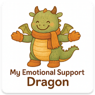Emotional Support DRAGON magnet