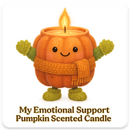 Emotional Support PUMPKIN CANDLE magnet