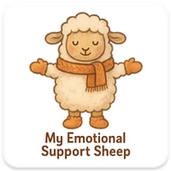 Emotional Support SHEEP magnet