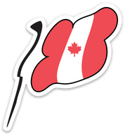 Canada Flag Vinyl Sticker | 10 pack