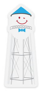 Classic Smiley Water Tower magnet