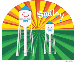 Smiley Duo Sunrise Kitchen Hand Towel