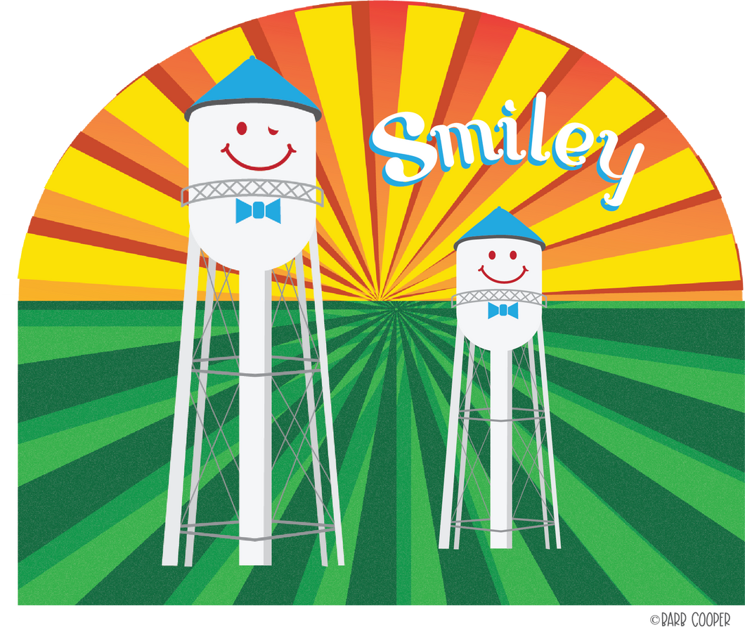 Smiley Duo Sunrise Kitchen Hand Towel