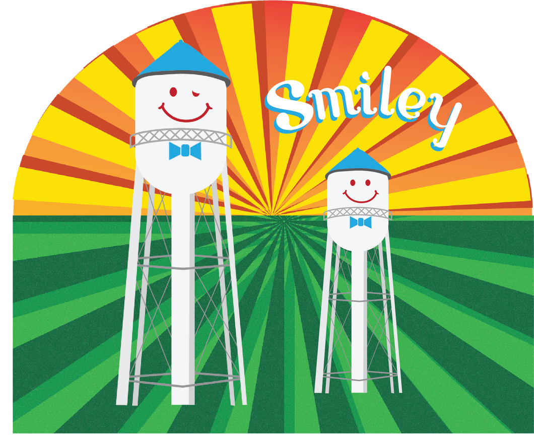 Smiley Duo 5x6 Sticker