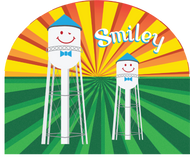 Smiley Duo 5x6 Sticker