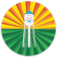 Classic Smiley Sunrise Cir 6in