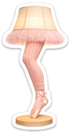 Ballet Lamp Sticker
