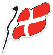 Denmark Flag Vinyl Sticker | 10 pack