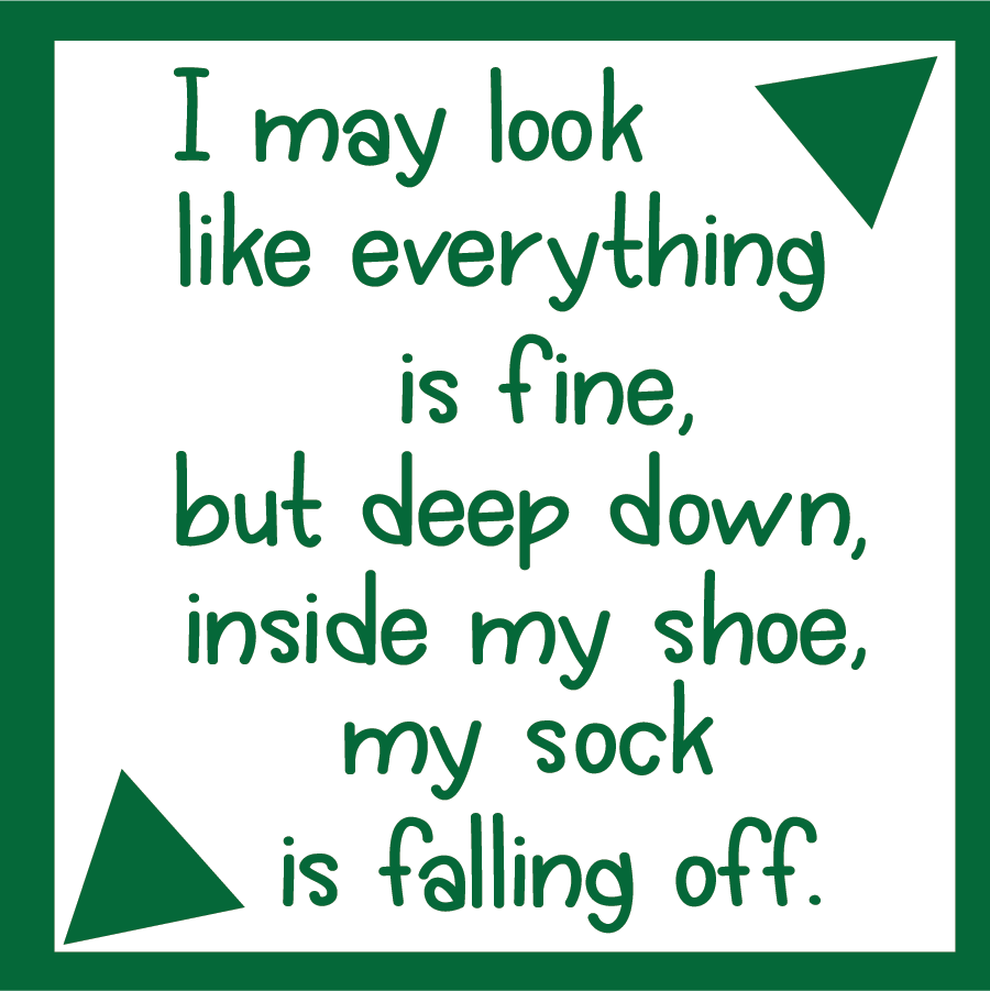 Sock Falling Off magnet