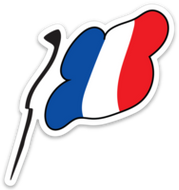 France Flag Vinyl Sticker | 10 pack