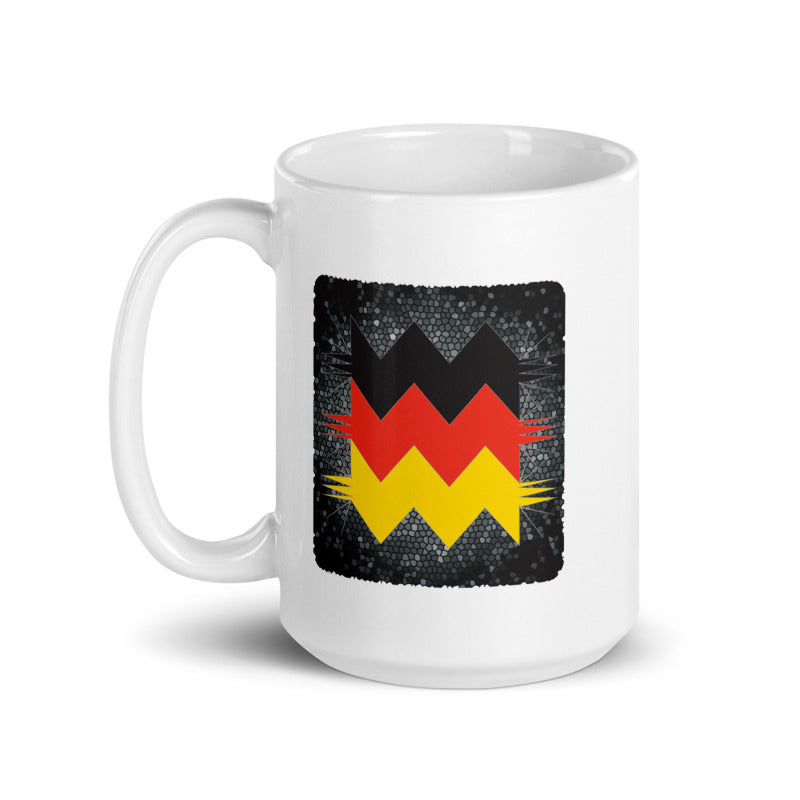 Germany zig zag sticker