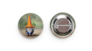 Garden Gnome Carrot Button