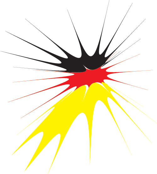 Germany splat sticker die cut