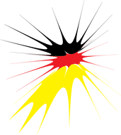 Germany splat circle sticker