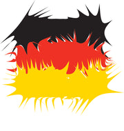 Germany paint swipes sticker