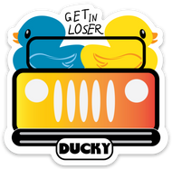 Get in Loser FABRIC STICKER