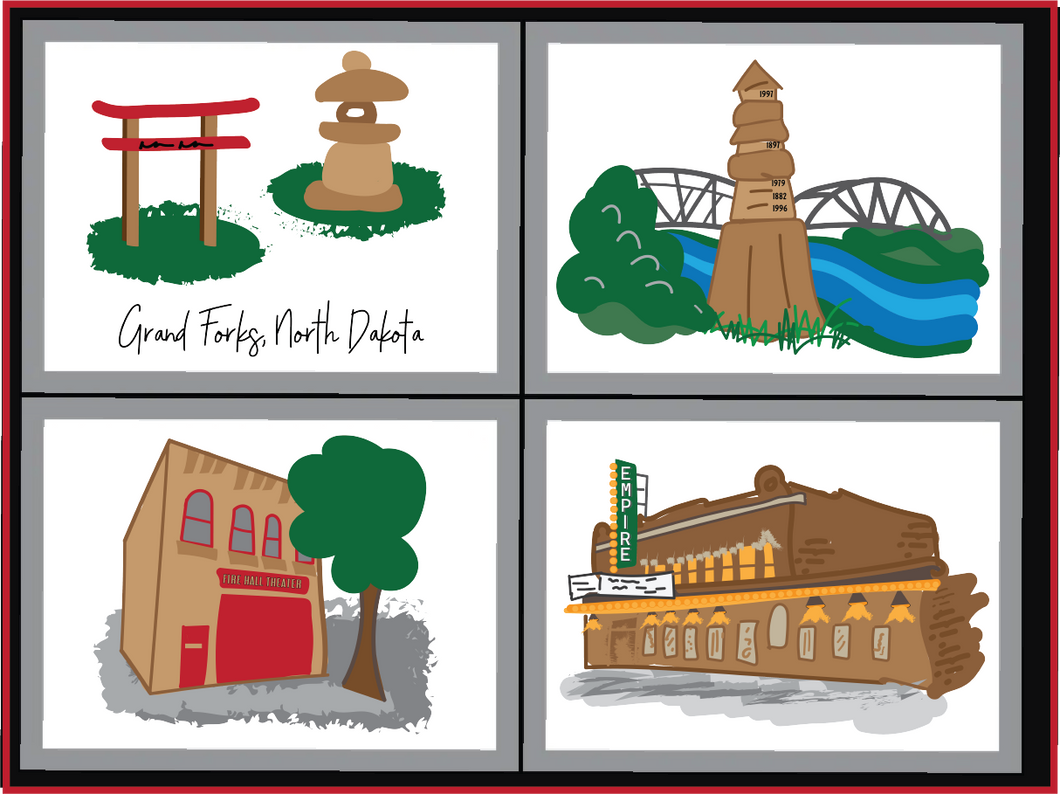 GF 01 Landmarks 4 magnet set