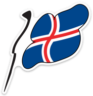 Iceland Flag Vinyl Magnet | 10 Pack