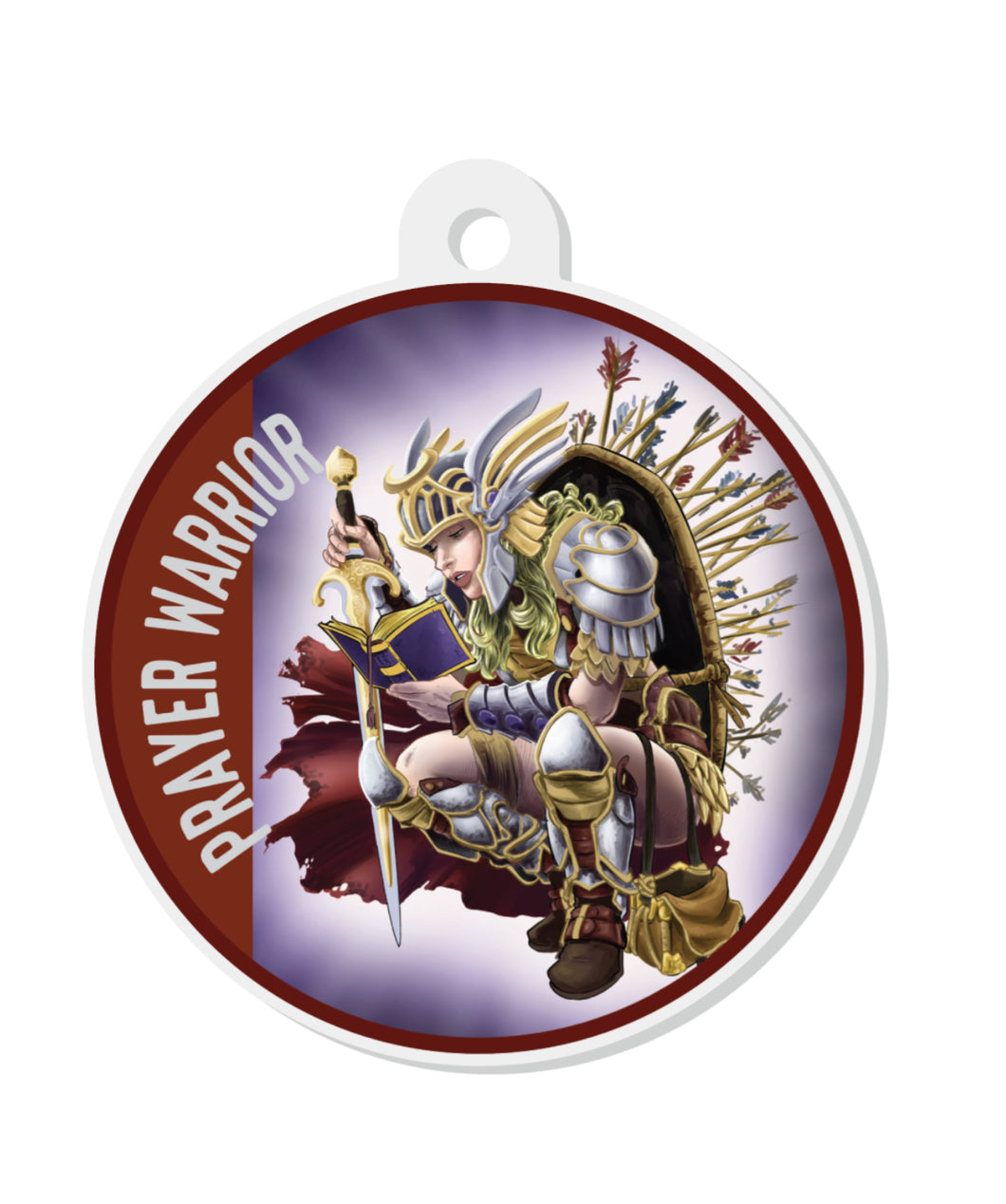 Acrylic Key Tag Prayer Warrior