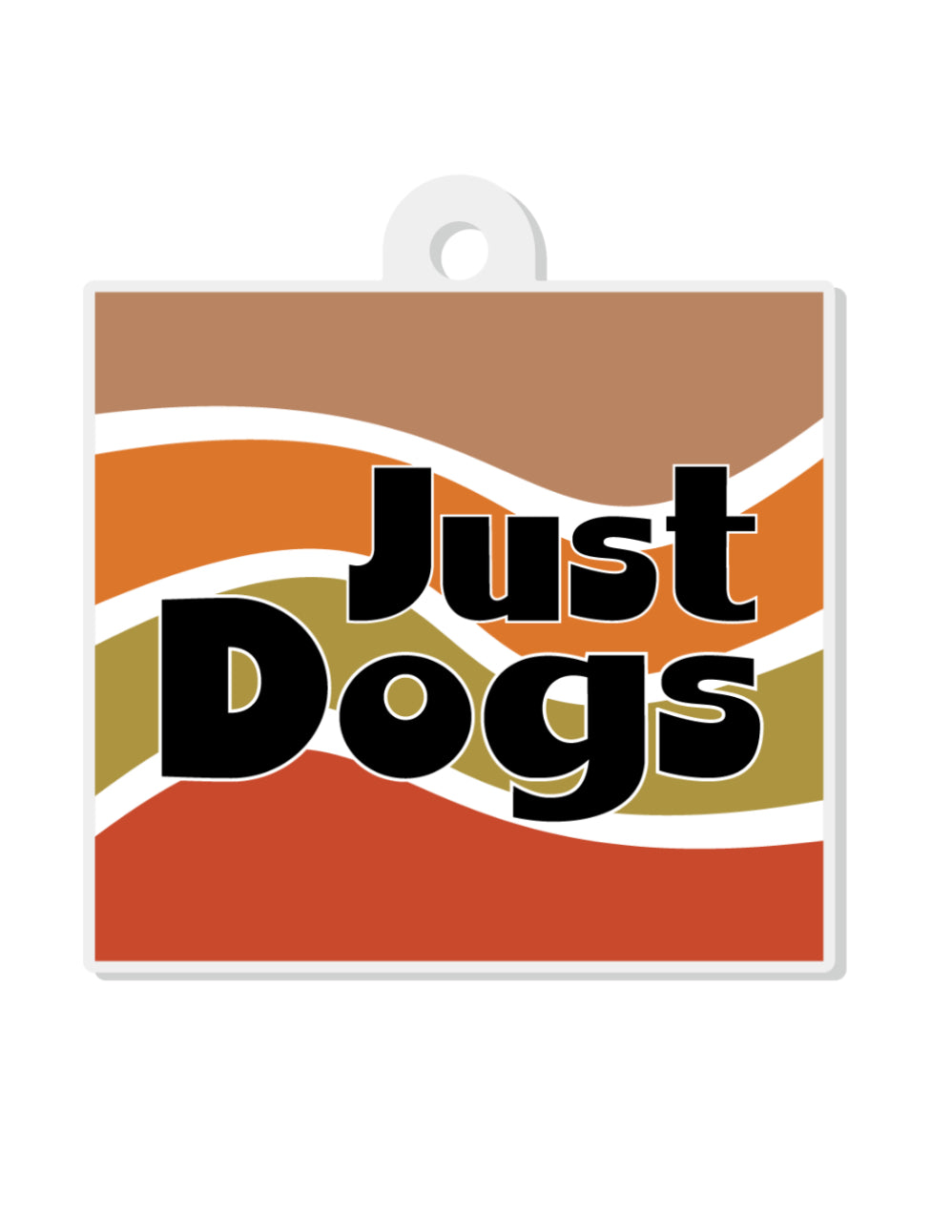 Acrylic Key Tag Just Dogs
