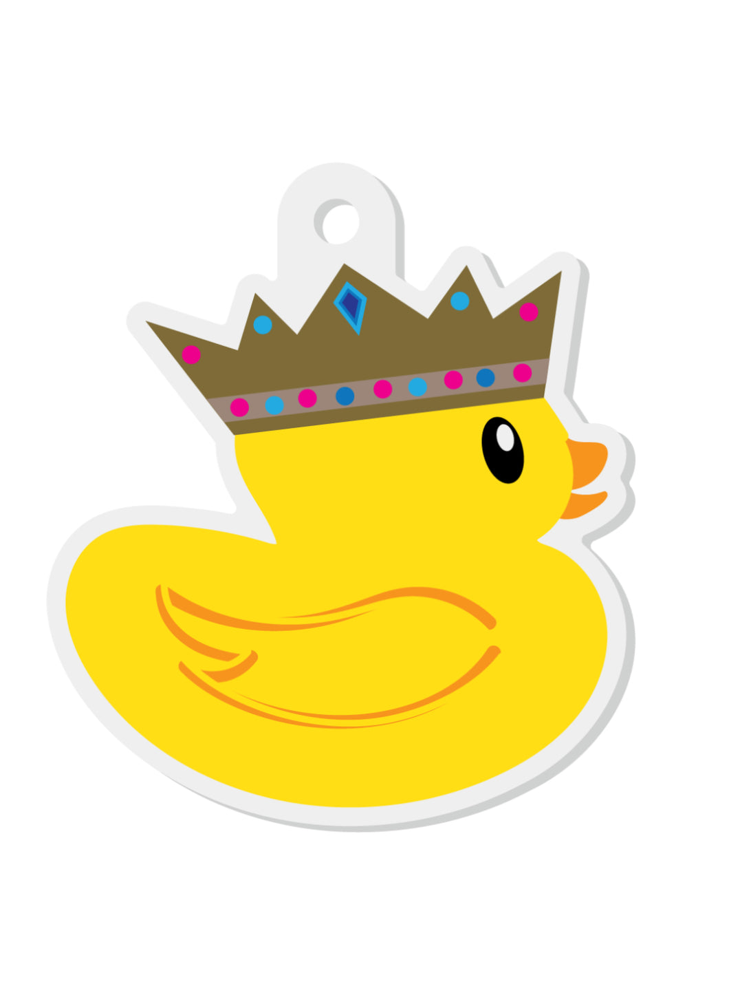 Acrylic Key Tag Duck Crown