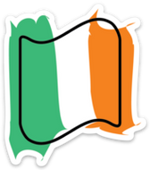 Ireland Splash Vinyl Sticker | 10 pack
