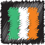 Ireland Scribble sticker