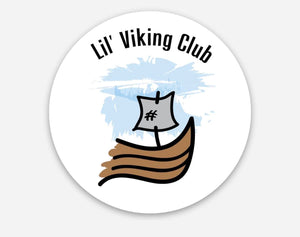 Lil VIking Club 2x2 Sticker